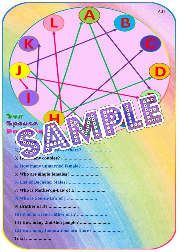 perty Relatives theme Paper Games (list1758_1) - 24