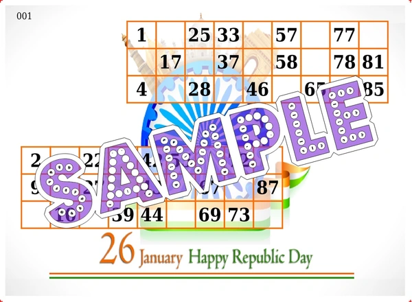 perty Republic Day theme Tambola Housie (list1040_1) - 24