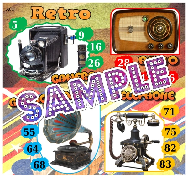 perty Retro theme Tambola Housie (list651_1) - 12