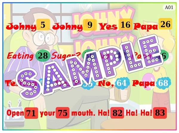 perty Rhyme Poem theme Tambola Housie (list2020_1) - 48