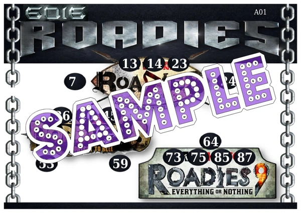 perty Roadies theme Tambola Housie (list3069_1) - 24