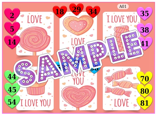 perty Romance theme Tambola Housie (list2624_1) - 48
