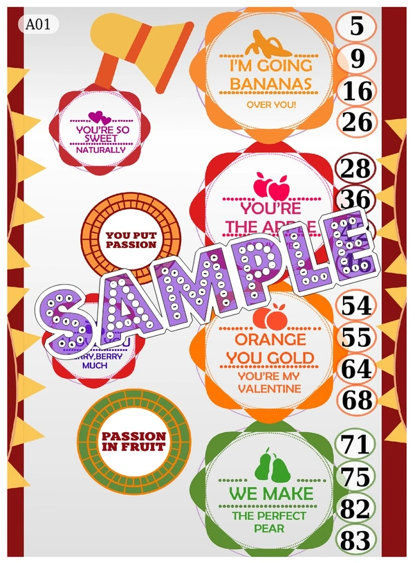 perty Romance theme Tambola Housie (list3575_1) - 48