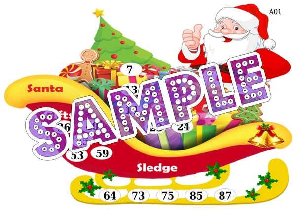 perty Santa Claus theme Tambola Housie (list1252_1) - 48