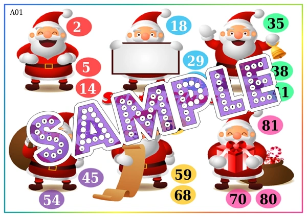 perty Santa Claus theme Tambola Housie (list2387_1) - 24
