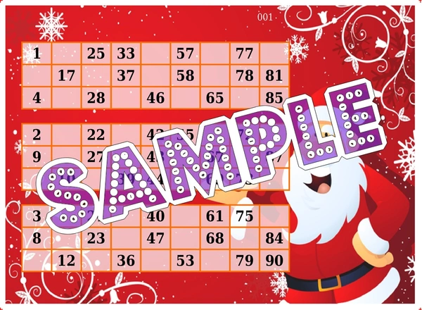 perty Santa Claus theme Tambola Housie (list2858_1) - 24