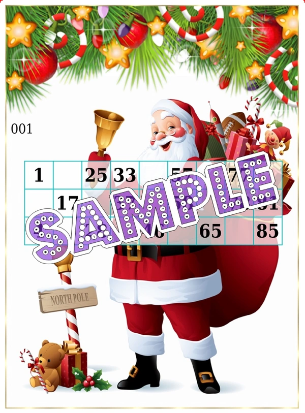 perty Santa Claus theme Tambola Housie (list673_1) - 48
