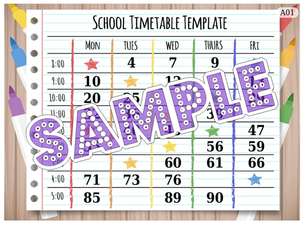 perty School theme Tambola Housie (list2740_1) - 16
