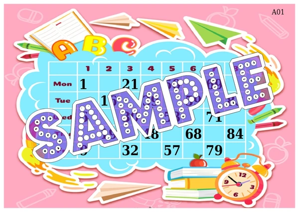 perty School theme Tambola Housie (list2741_1) - 16