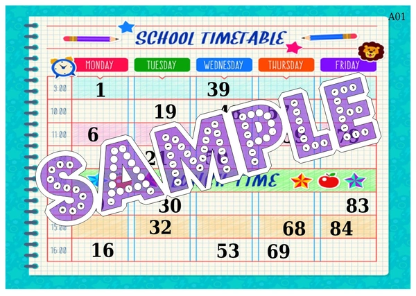 perty School theme Tambola Housie (list2746_1) - 16