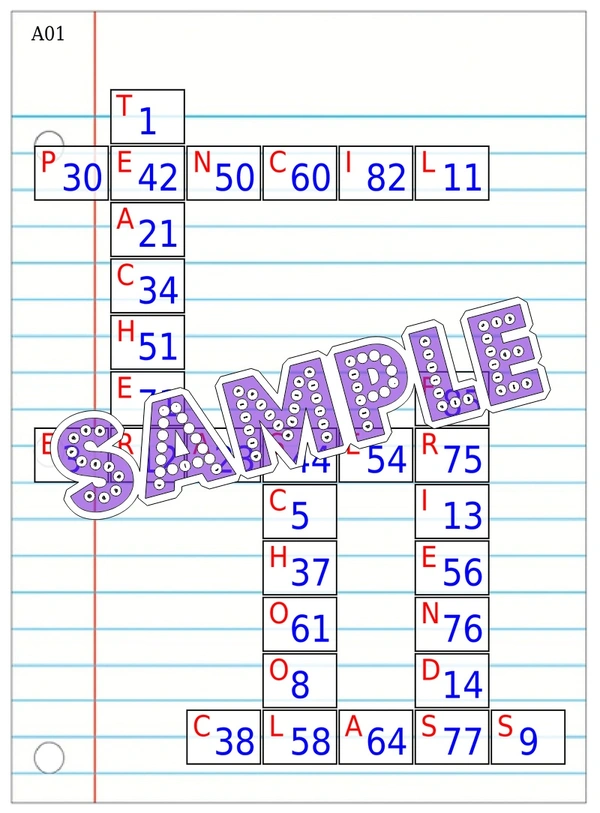 perty School theme Tambola Housie (list3227_1) - 16
