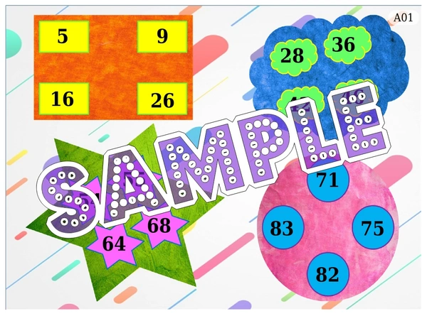 perty Shape theme Tambola Housie (list2763_1) - 48