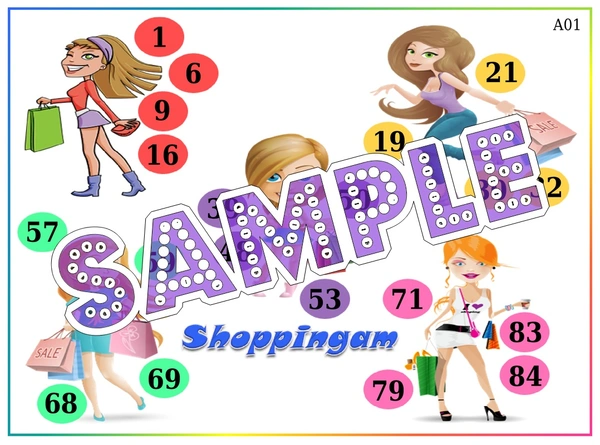 perty Shopping theme Tambola Housie (list2394_1) - 24