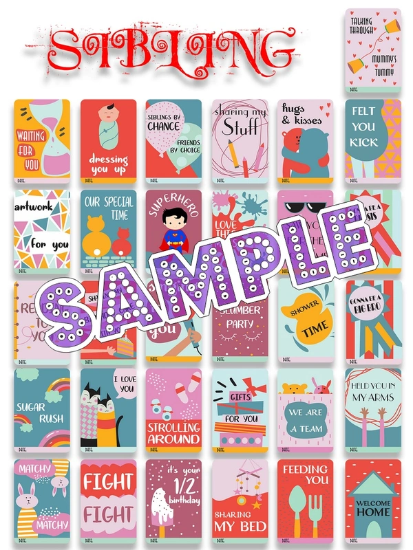 perty Sibling theme Cards (list3348_1) - 4.4 x 3.9