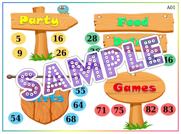 perty Signs theme Tambola Housie (list2395_1) - 24