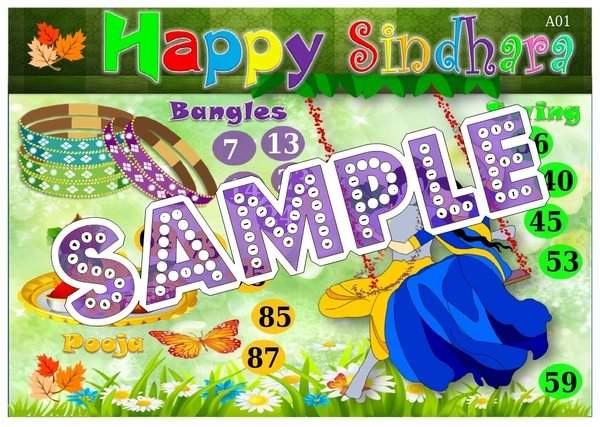 perty Sindhara theme Tambola Housie (list2723_1) - 24