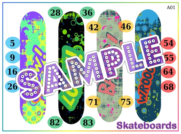 perty Skateboard theme Tambola Housie (list2396_1) - 16