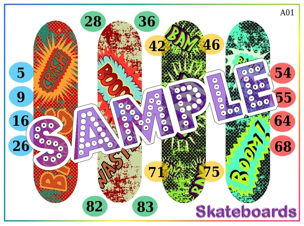 perty Skateboard theme Tambola Housie (list2397_1) - 16