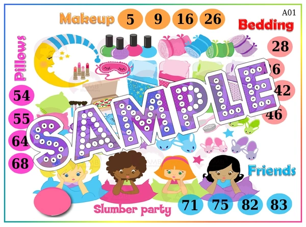 perty Slumber theme Tambola Housie (list2306_1) - 16