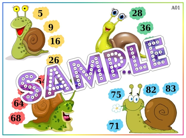 perty Snail theme Tambola Housie (list2399_1) - 48