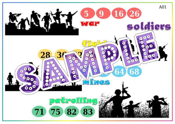 perty Soldier theme Tambola Housie (list2404_1) - 48