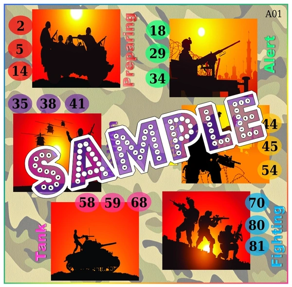 perty Soldier theme Tambola Housie (list2405_1) - 18