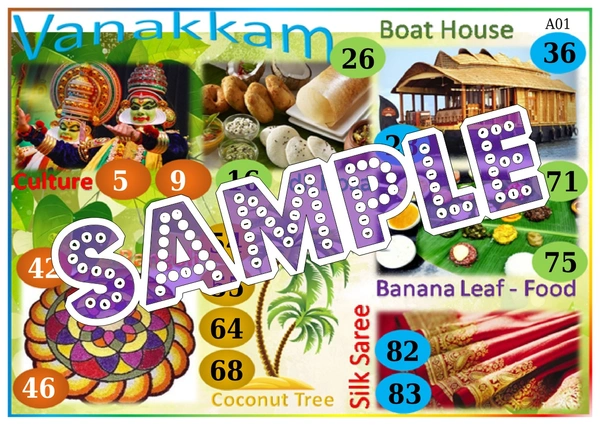 perty South India theme Tambola Housie (list338_3) - 16