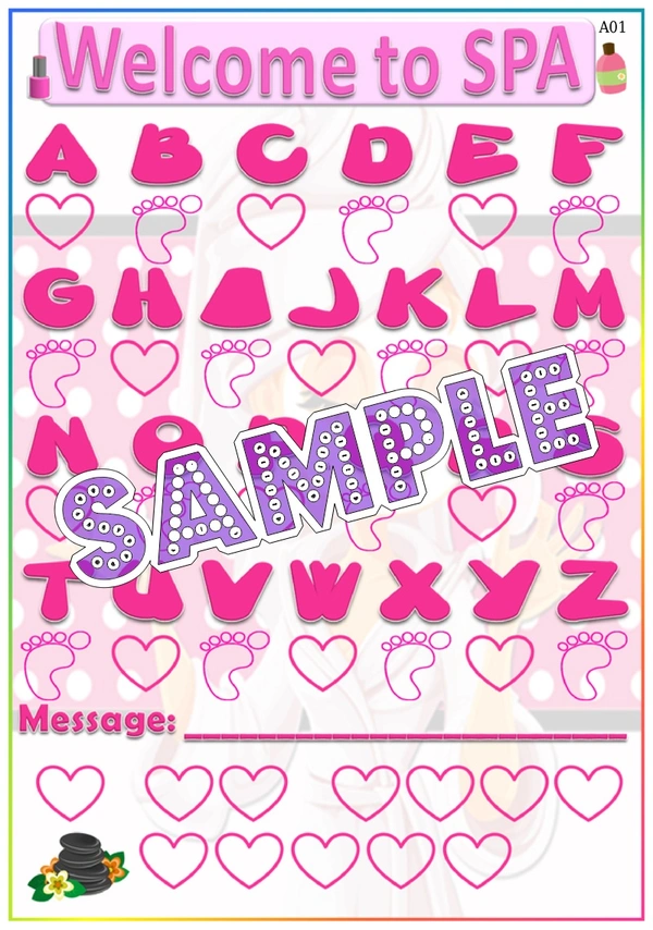 perty Spa theme Paper Games (list1726_1) - 12