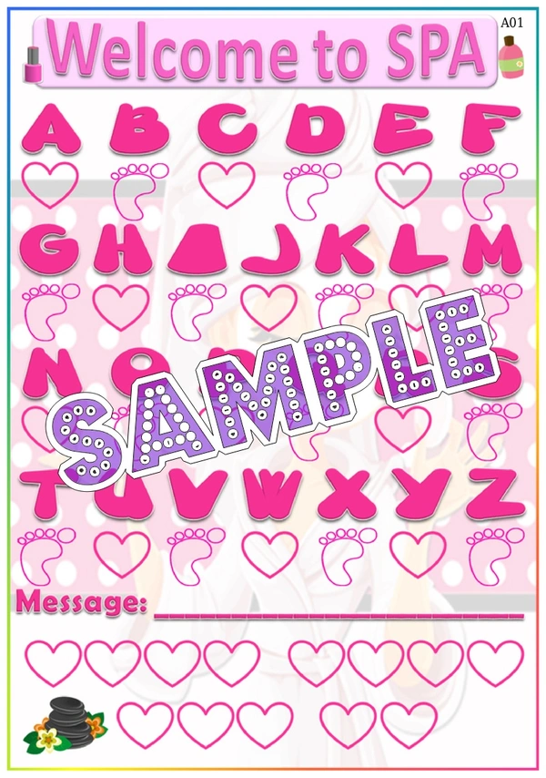 perty Spa theme Paper Games (list1785_1) - 12