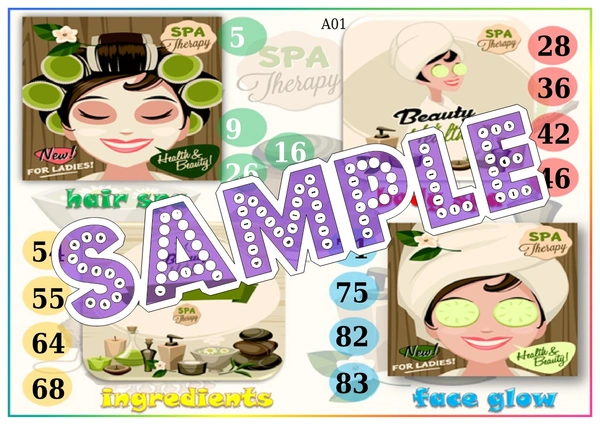 perty Spa theme Tambola Housie (list2308_1) - 48
