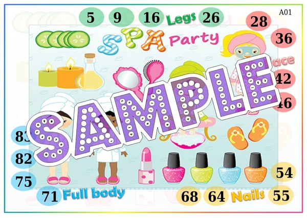 perty Spa theme Tambola Housie (list2309_1) - 16