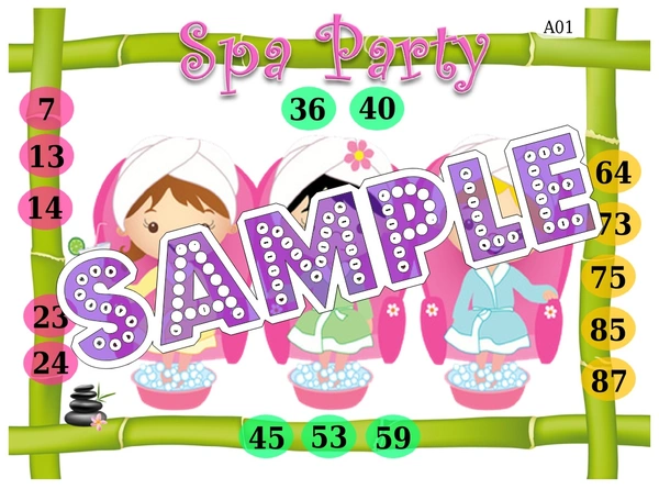 perty Spa theme Tambola Housie (list2479_1) - 48