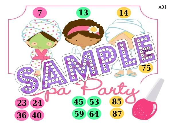 perty Spa theme Tambola Housie (list2480_1) - 24