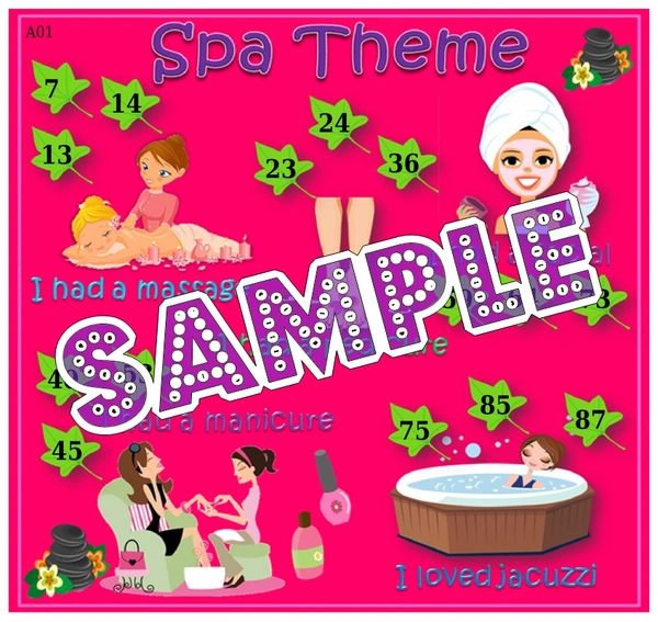 perty Spa theme Tambola Housie (list3024_1) - 12