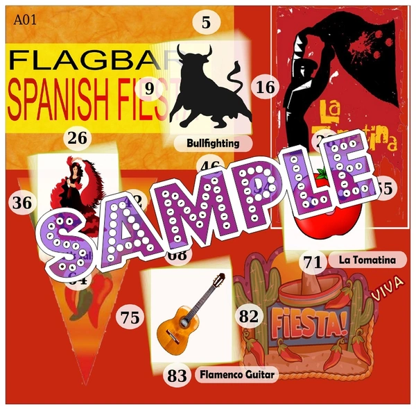 perty Spanish theme Tambola Housie (list1276_1) - 36