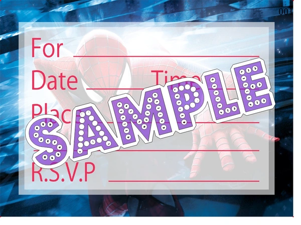perty Spiderman theme Cards (list3496_1) - 24