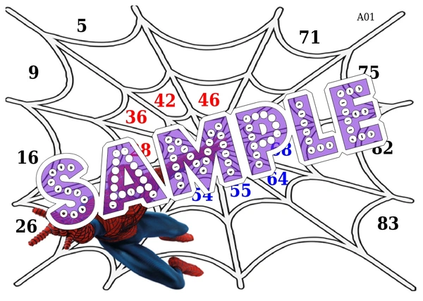 perty Spiderman theme Tambola Housie (list634_1) - 24