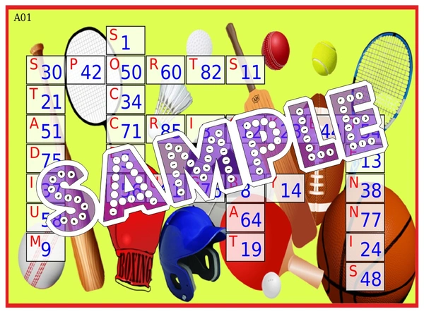 perty Sport theme Tambola Housie (list3023_1) - 24