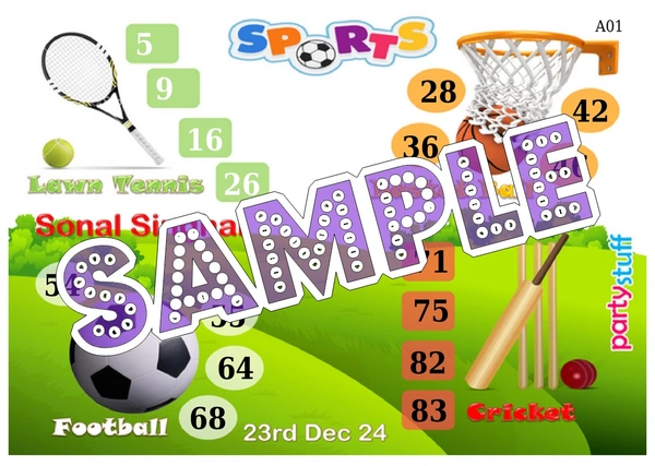 perty Sport theme Tambola Housie (list713_1) - 24