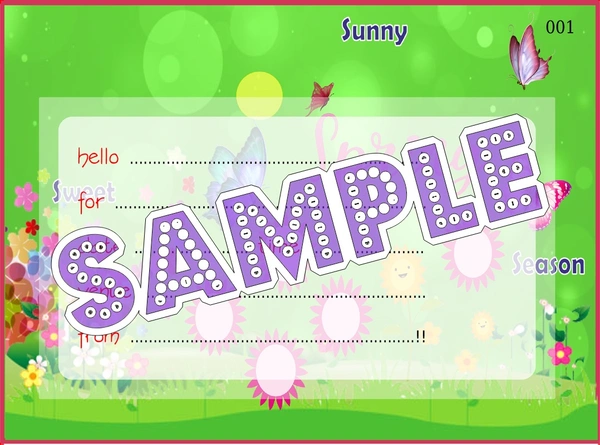 perty Spring theme Cards (list3686_1) - 24