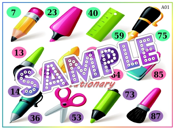 perty Stationary theme Tambola Housie (list2357_1) - 48