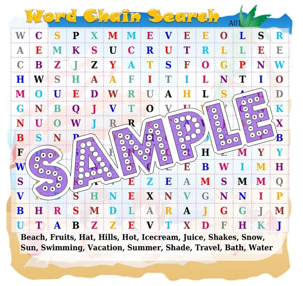 perty Summer theme Paper Games (list1537_1) - 12
