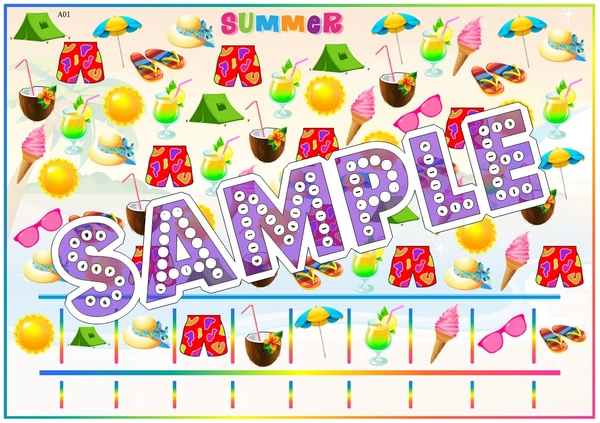 perty Summer theme Paper Games (list1544_1) - 4