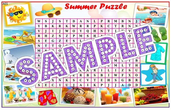 perty Summer theme Paper Games (list461_2) - 12