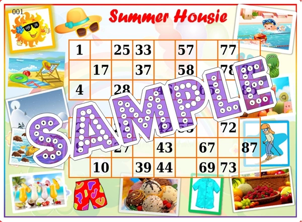 perty Summer theme Tambola Housie (list1070_1) - 24