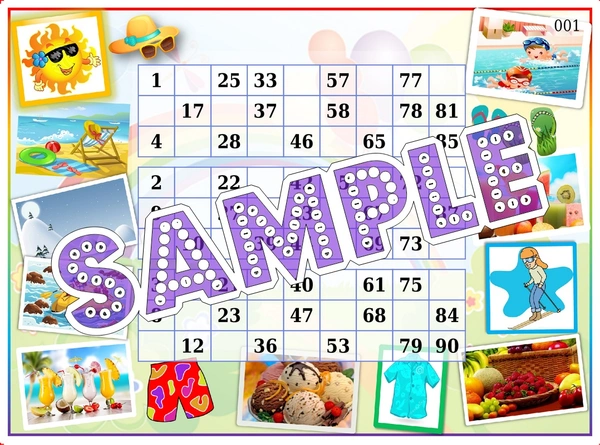 perty Summer theme Tambola Housie (list1070_3) - 48