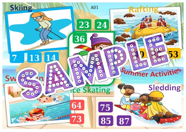 perty Summer theme Tambola Housie (list433_2) - 48