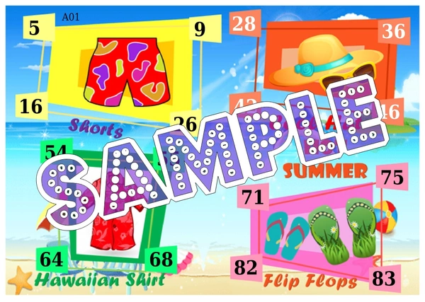 perty Summer theme Tambola Housie (list434_3) - 24