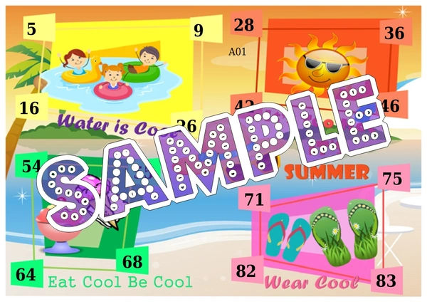 perty Summer theme Tambola Housie (list440_3) - 24