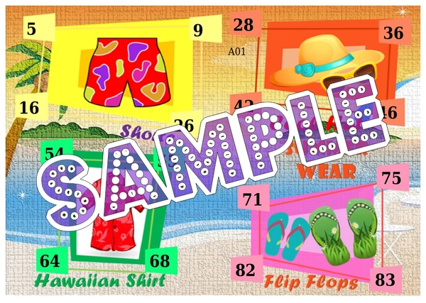 perty Summer theme Tambola Housie (list451_2) - 24